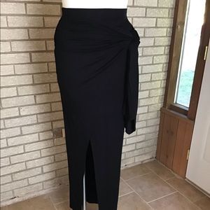 ASOS black wrap skirt size 8.